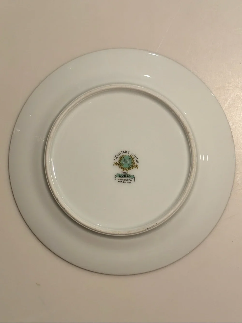 Vintage Noritake Luray 6.25” Bread Butter Plate Floral Turquoise Gold Japan